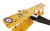 8" Yellow Red And Gray Metal Hand Painted Airplane (401104)