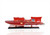 7" Red Manufactured Wood Hand Painted Decorative Boat (401870)