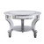 29" Silver Mirrored And Metal Round Mirrored Coffee Table (402092)