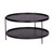 33" Black Manufactured Wood And Metal Round Coffee Table (402140)