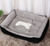 35" Black And Grey Bone Design Dog Bed (402596)