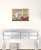 Set Of Three Wash Room White Rim Frame Bathroom Wall Art With Mirror (407128)