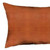 Set Of Four 12" X 12" Brown Solid Color Handmade Faux Leather Lumbar Pillows (408260)