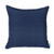 18" X 18" Navy Blue Solid Color Handmade Faux Leather Throw Pillow Cover (408271)