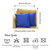 20"X20" Blue Honey Sapphire Decorative Throw Pillow Cover (2 Pcs In Set) (355547)