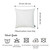 20"X20" White Honey Decorative Throw Pillow Cover (2 Pcs In Set) (355427)