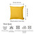 20"X20" Yellow Honey Decorative Throw Pillow Cover (2 Pcs In Set) (355559)