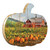 Red Barn Pumpkin Patch Unframed Print Wall Art (416065)