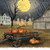 Spooky Harvest Moon 5 White Wrapped Canvas Print Wall Art (416197)