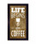 Life Begins After Coffee Black Framed Print Wall Art (416230)
