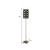 66" Steel Novelty Floor Lamp With Black And White Drum Shade (431773)