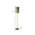66" Steel Novelty Floor Lamp With Gray And Green Drum Shade (431774)