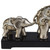 6" Silver Polyresin Elephant Parent And Child Sculpture (468273)