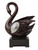 17" Marbleized Cherry Brown Dove Figurine Sculpture (468284)