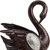 17" Marbleized Cherry Brown Dove Figurine Sculpture (468284)