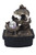 10" Black Polyresin Wolf Tabletop Fountain Sculpture (468304)
