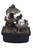 10" Black Polyresin Wolf Tabletop Fountain Sculpture (468304)