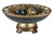 8" Marbleized Green And Gold Polyresin Decorative Bowl With Orbs (468324)