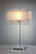 28" Silver Table Lamp With Faux Crystals And White Rectangle Shade (468576)