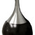 25" Black And Silver Gourd Table Lamp With White Tapered Drum Shade (468587)
