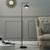63" Black Modern Farmhouse Floor Lamp With Black Shade (468825)