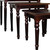 Set Of Three 19" Dark Brown Wood Rectangular Nested Tables (469056)