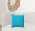 20" X 20" Turquoise And Aqua Blue Zippered Polyester Solid Color Throw Pillow Cover (472605)
