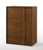 36" Walnut Brown Wood Contemporary Five Drawer Dresser (473073)