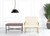 Industrial Off White Velvet And Gold Steel Chair (473637)