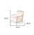 Stylish White And Gold Velvet A Frame Accent Chair (473848)