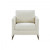 Stylish Cream And Gold Fabric Accent Chair (473851)