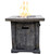 Charcoal Wood Look Outdoor Gas Fire Pit With Lava Rocks (475095)