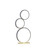 17" White Metal Three Ring Led Table Lamp (475655)