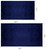 Blue Woven Polyester Solid Color Twin Xl Blanket (476002)