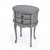 26" Grey And Gray Manufactured Wood Oval End Table With Two Drawers (476475)