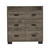 33" Dark Brown Manufactured Wood Five Drawer Standard Dresser (477763)