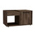 32" Dark Walnut Manufactured Wood Rectangular Coffee Table With Shelf (477832)