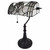 16" Tiffany Style White And Gray Banker Desk Lamp (478113)