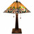 23" Stained Glass Flowery Two Light Mission Style Table Lamp (478161)