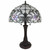 23" Stained Glass Two Light Flowery Vintage Accent Table Lamp (478168)