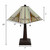 23" Stained Glass Pyramid Style Two Light Mission Style Table Lamp (478173)