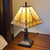 15" Tiffany Yellow And Amber Mission Style Table Lamp (478176)