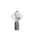 20" Silver Geometric Pedestal Contemporary Table Or Desk Lamp (478184)