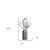 20" Silver Geometric Pedestal Contemporary Table Or Desk Lamp (478184)