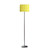 63" Steel Traditional Shaped Floor Lamp With Yellow Roses Drum Shade (478190)