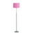 63" Steel Traditional Shaped Floor Lamp With Pink Drum Shade (478191)