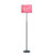 63" Steel Traditional Shaped Floor Lamp With Pink Drum Shade (478191)