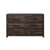 60" Dark Oak Solid Wood Six Drawer Double Dresser (478654)