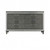 64" Metallic Grey Solid Wood Mirrored Six Drawer Double Dresser (478656)