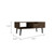 40" Dark Walnut Rectangular Coffee Table With Drawer And Shelf (479999)